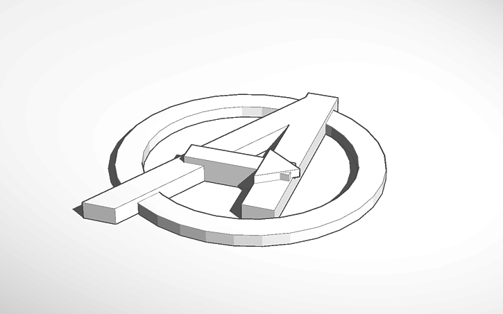 Copy Of Avengers Logo Tinkercad