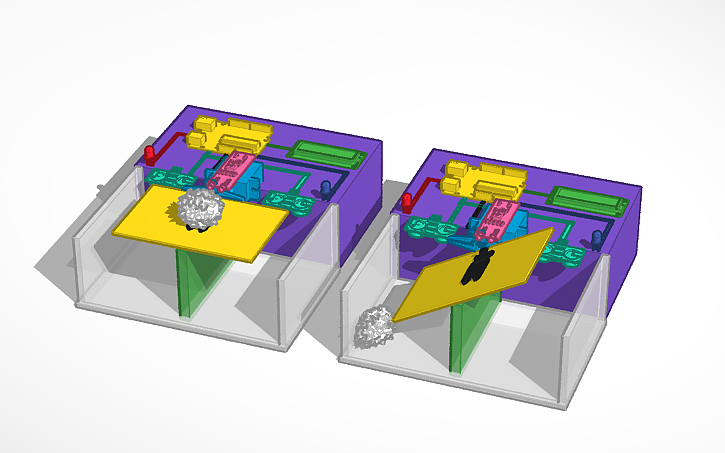 3D design Waste Segregation Major Project Design - Tinkercad
