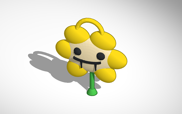 Flowey Model 3D design flowey undertale | Tinkercad