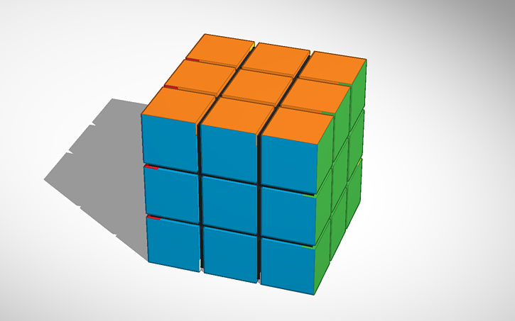 Rubycube 3D design RUBIX CUBE V1 - Tinkercad