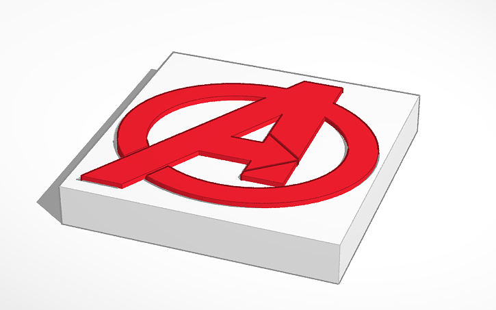 Avengers Logo Tinkercad