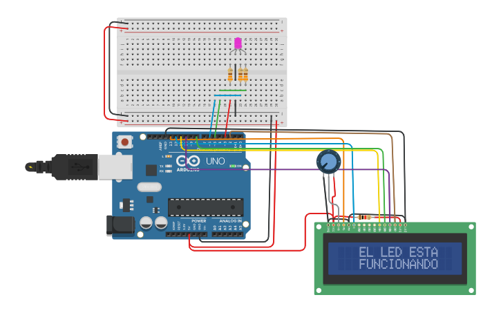 Circuit design RGB - Tinkercad