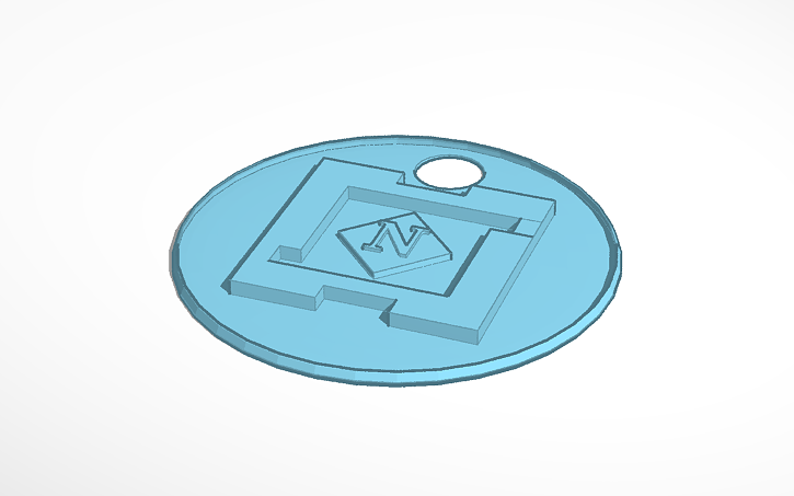 3D design gd icon keychain - Tinkercad