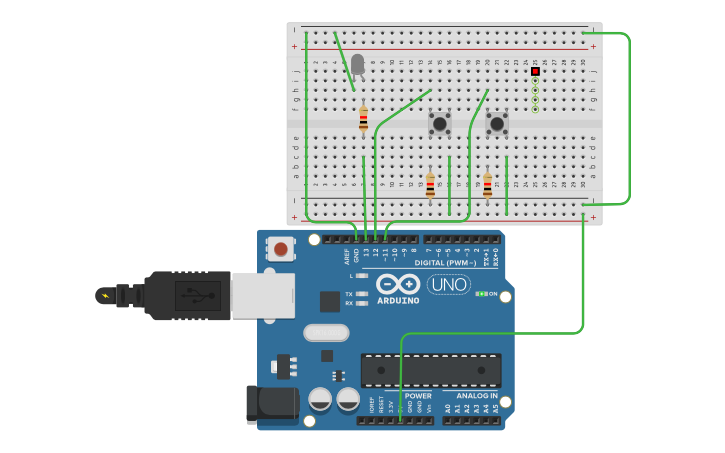 Circuit design XOR GATE | Tinkercad