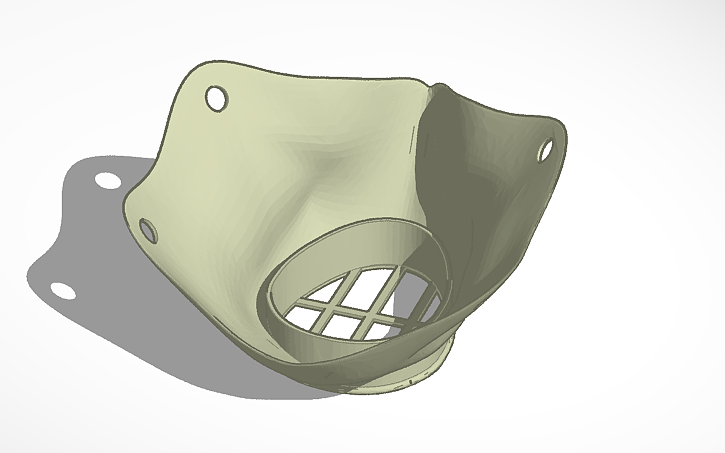 3D design mask - Tinkercad