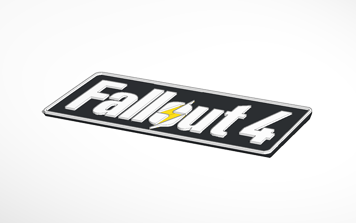 3d Design Fallout 4 Logo Tinkercad