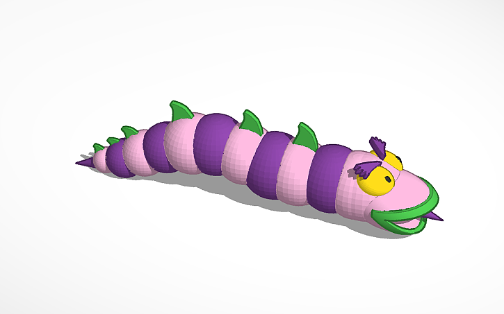 3D design baby Sandworm - Tinkercad