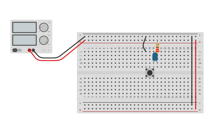 Circuit design Simple Circuit - Tinkercad