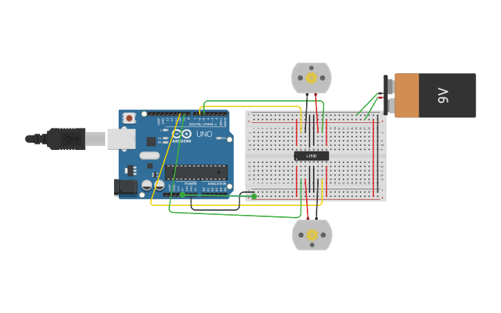 Circuit Design Arduino L293d Motor Driver Ic Tinkercad