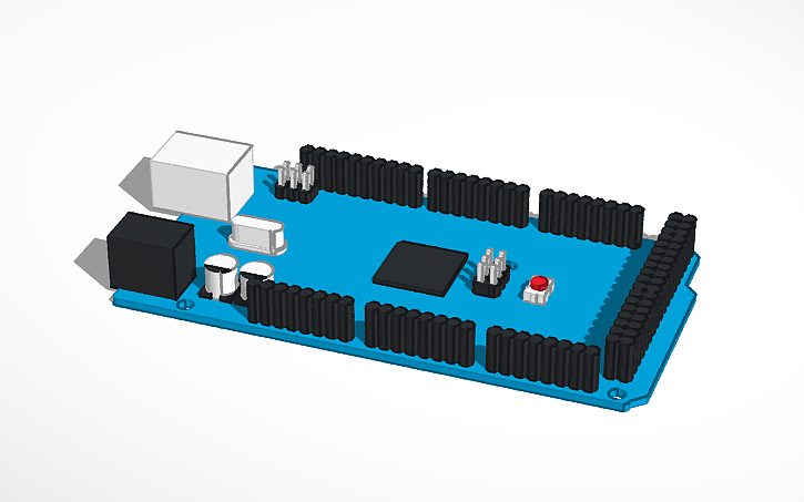 3D design Arduino Mega2560 - Tinkercad