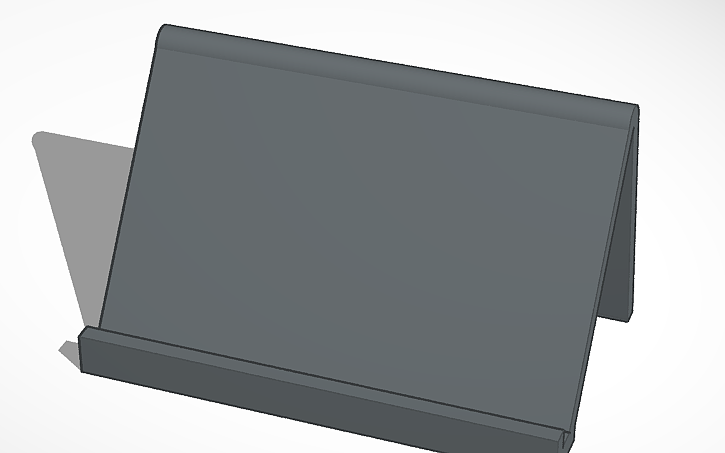 3D design Tablet Holder - Tinkercad