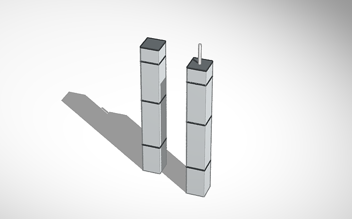 3D design Twin Towers | Tinkercad