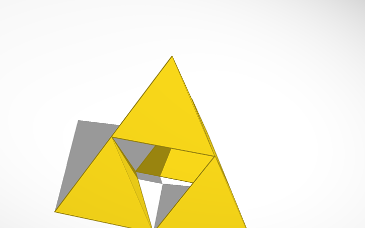 3D design TriForce Tetrahedron | Tinkercad