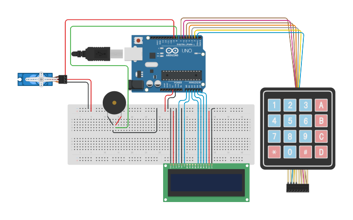 Circuit design Satisfying Wires - Tinkercad