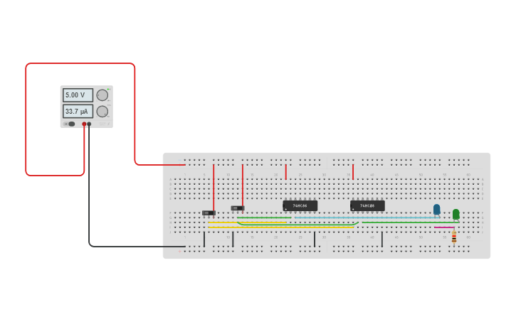 Half Adder Circuit Diagram Tinkercad