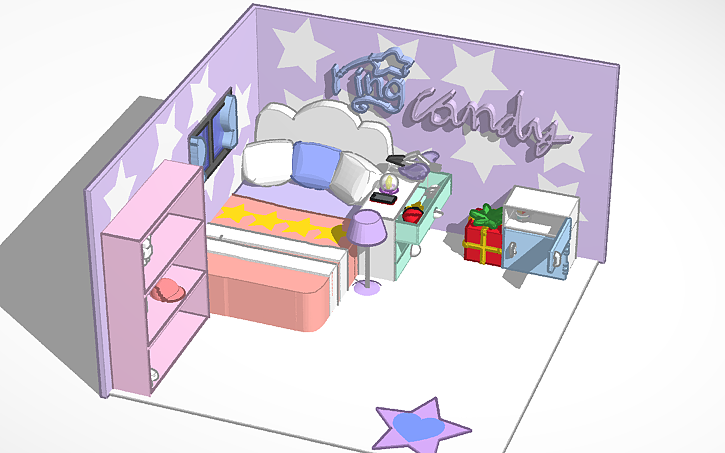 3D design Me dream bedroom ～ - Tinkercad