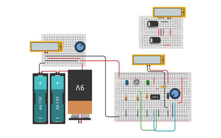 Circuit design promity sensor | Tinkercad