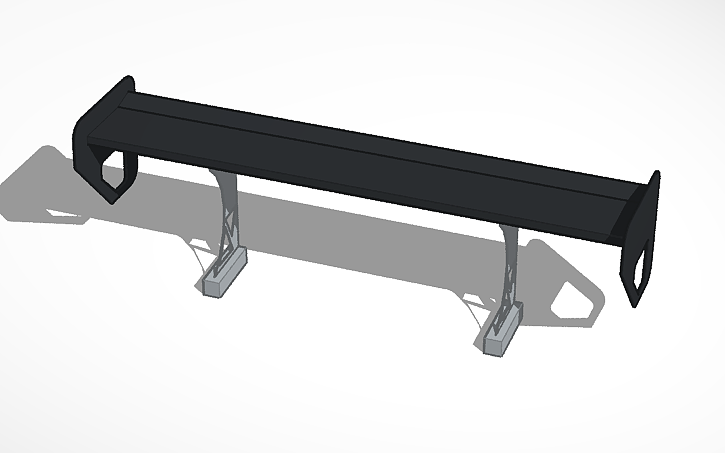 3D design MAS Racing Spoiler - Tinkercad