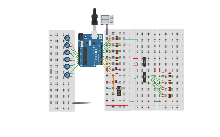 Circuit design ARDUINO TRAINER | Tinkercad