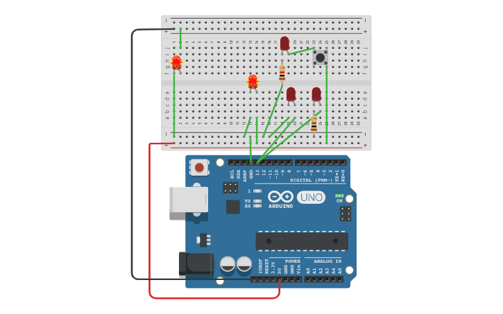 Circuit design S03_Understanding Arduino and Breadboard | Tinkercad