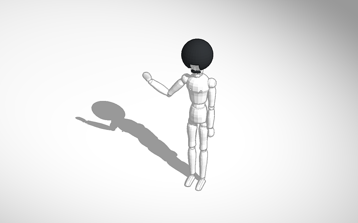 3d design hairy nippled mannequin template tinkercad