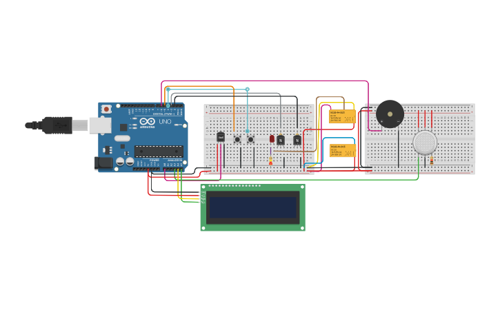 Circuit design Arduino listo - Tinkercad