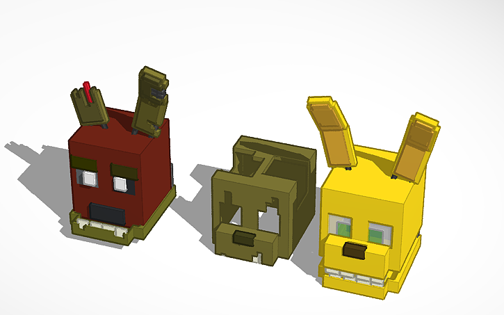 3D design springtrap/bonnie - Tinkercad