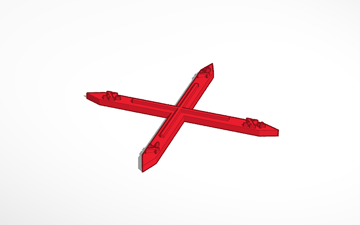 3D design 60 MM Calibration Cross - Tinkercad