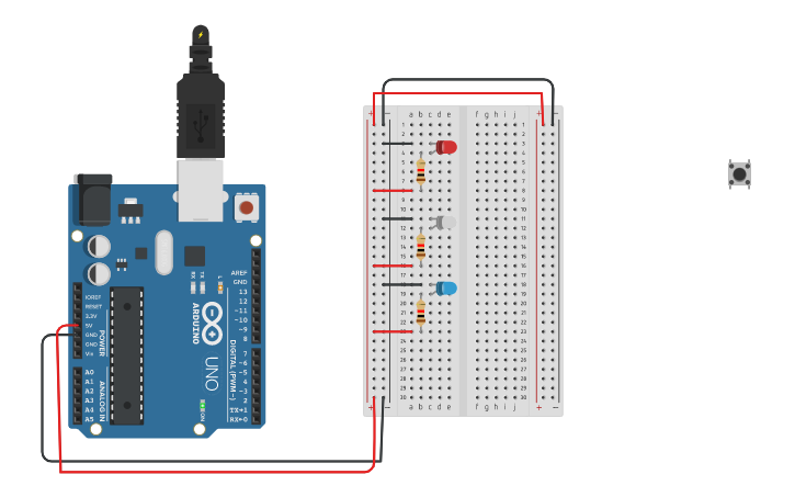 Circuit design Arduino LED | Tinkercad