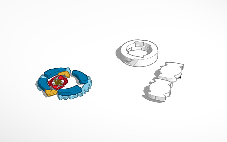 3D design Beyblade Burst Nuclear System - Tinkercad