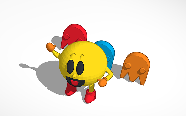 3D design Pacman 3D - Tinkercad