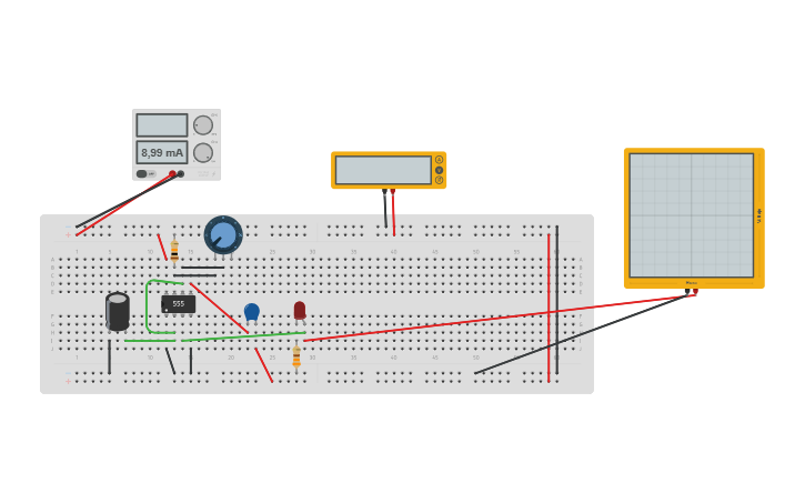 Circuit design CIRCUITO SEÑAL DE RELOJ - Tinkercad