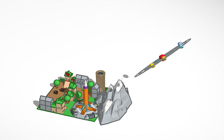 3D design city of dreams - Tinkercad