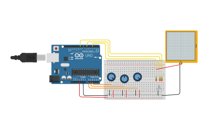 Circuit design Arduino Led RGB | Tinkercad