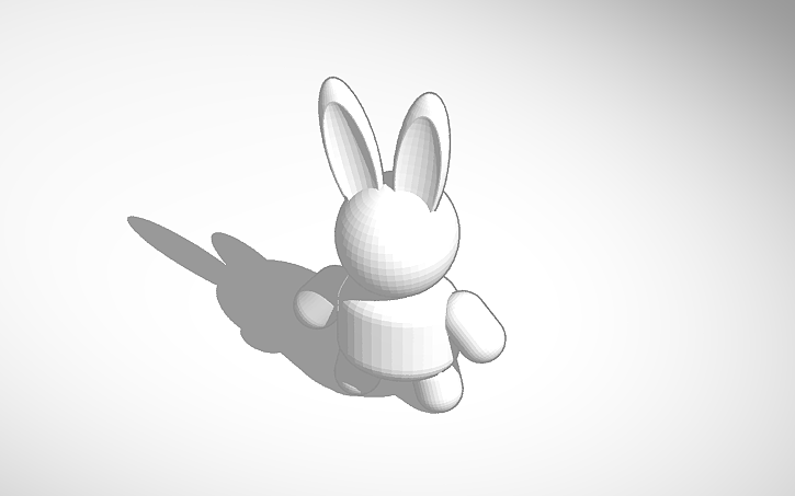 3D design rabbit - Tinkercad