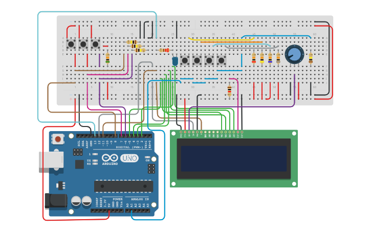 Circuit design debug LAB2 - Soda Machine - Tinkercad