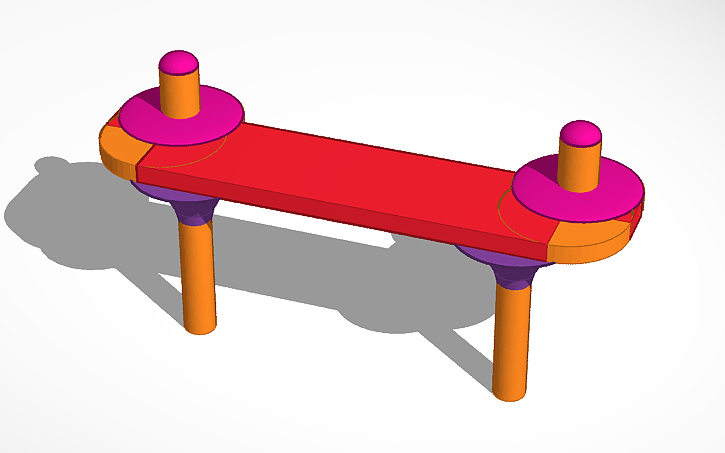 3D design HBX Ranger body post - Draft 3 - Tinkercad