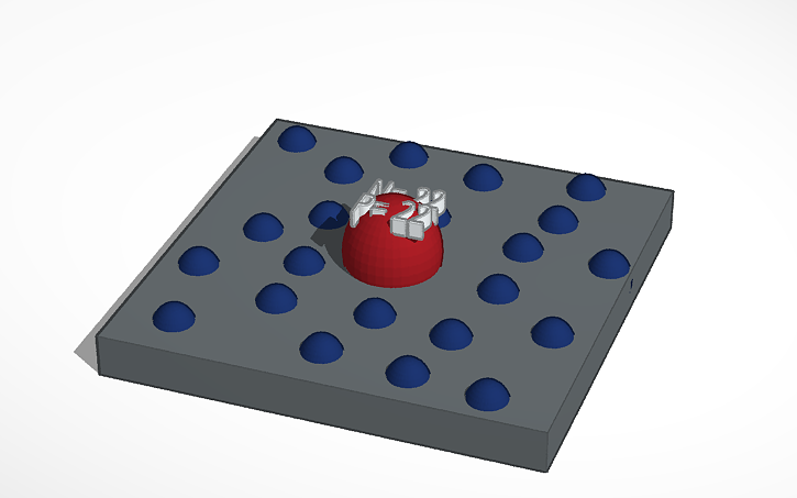 3D design Atom Model (Titanium) - Tinkercad