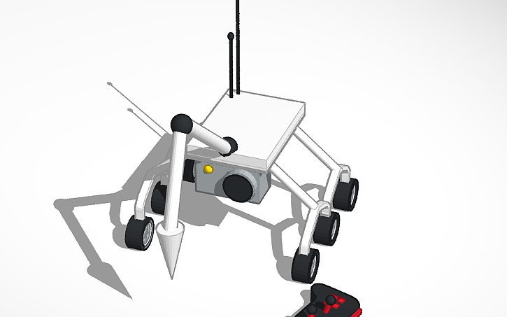 3D design Remote controlled rover - Tinkercad