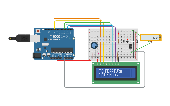 Circuit design Copy of Portas Analógicas 3 | Tinkercad