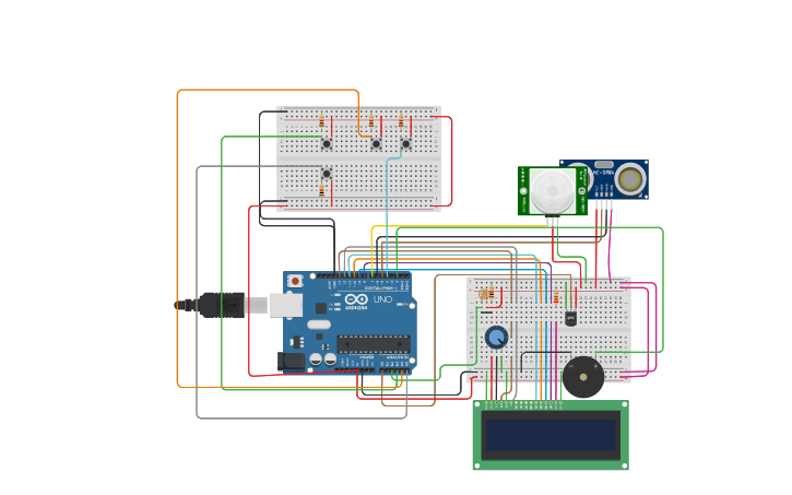 Circuit design Health Monitoring System Using Arduino - Tinkercad