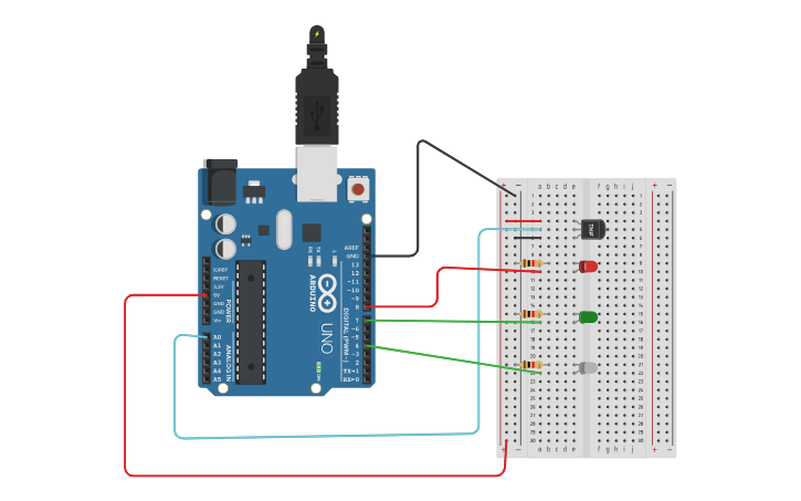 Circuit design Class 1/29 Smart Thermostat System - Tinkercad