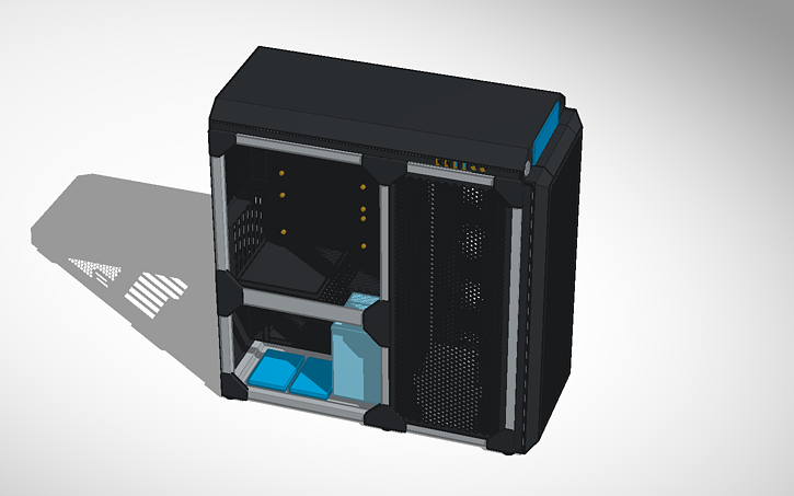 Custom Computer Chasis 3D design Custom PC Chassis: Hydra V2 - Tinkercad