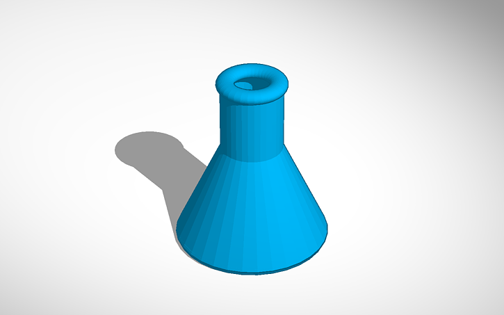 3D design Flask - Tinkercad