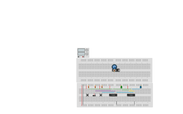 Circuit design S-R Flip Flop With 555 Timer - Tinkercad
