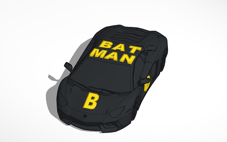 3D design Batmobile - Tinkercad