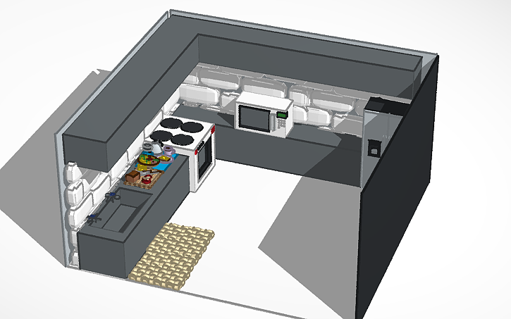 3D design Kitchen - Tinkercad