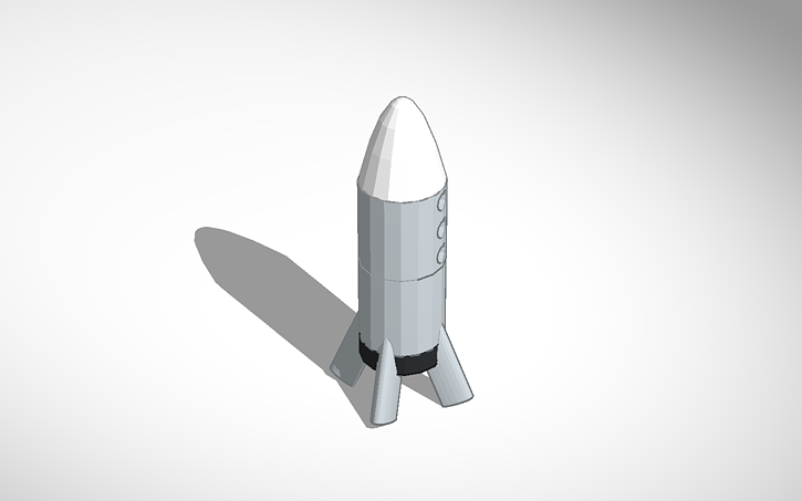 3D design Fusée - Tinkercad