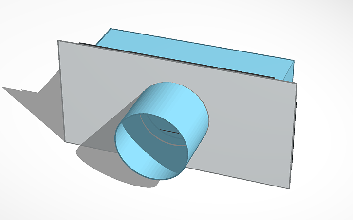 3D design air duct - Tinkercad