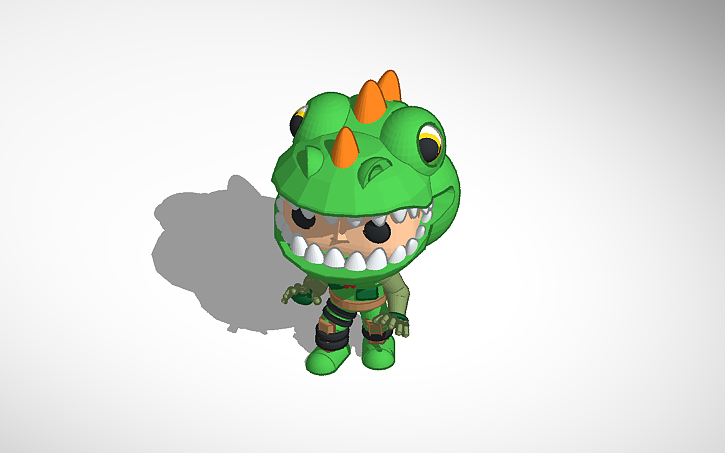 3D design POP FUNKO T-Rex Fornite | Tinkercad